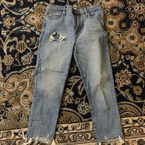 Class is straight madewell jeans